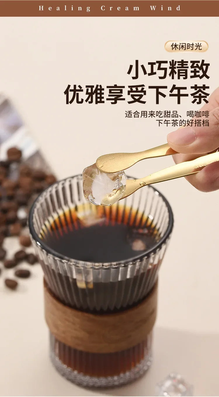 1pcs Stainless Steel Ice Tongs - Professional Sugar