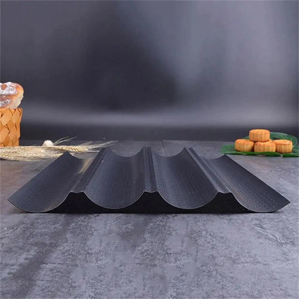 Nonstick Baguette Baking Tray 2/4 Grooves Bakeware French