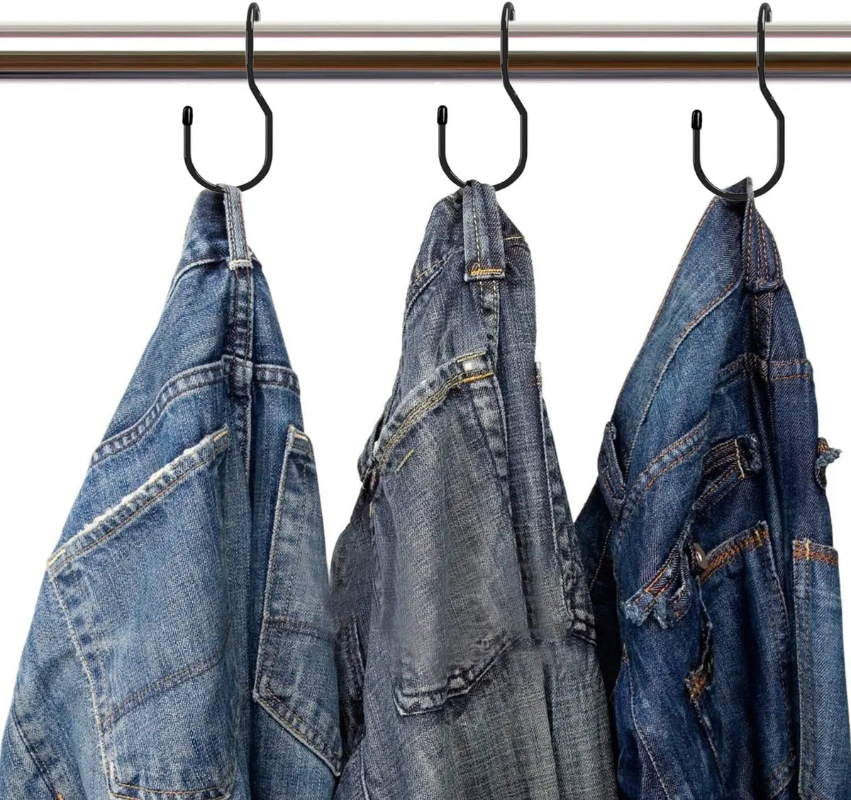 Shape Hooks Closet Hanging Twist Design Metal Bags