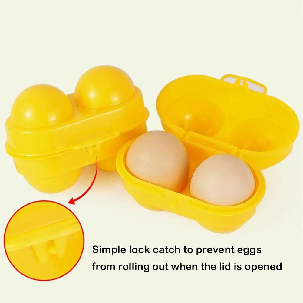 Grid Egg Storage Box Container Plastic Egg Holder