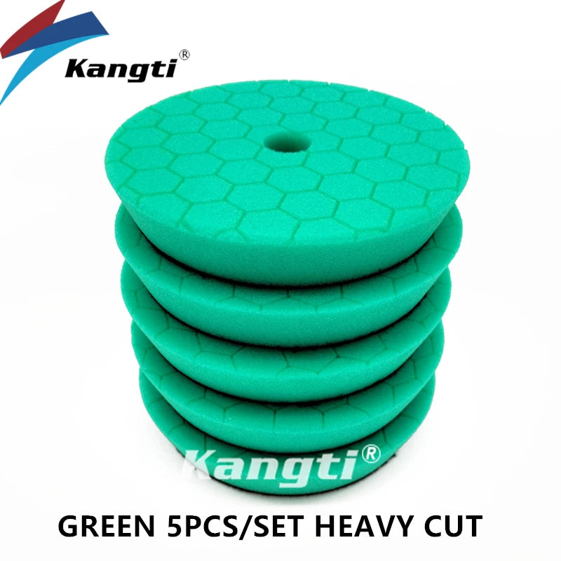 Kangti 5/6 Inch Car Polishing Pad Kit Self-Adhesive