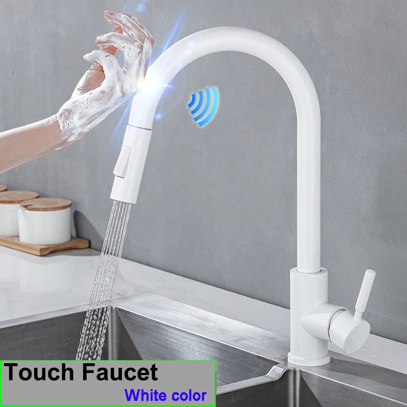 Brushed Gold Touch Faucets 304 Stainless Steel Cold