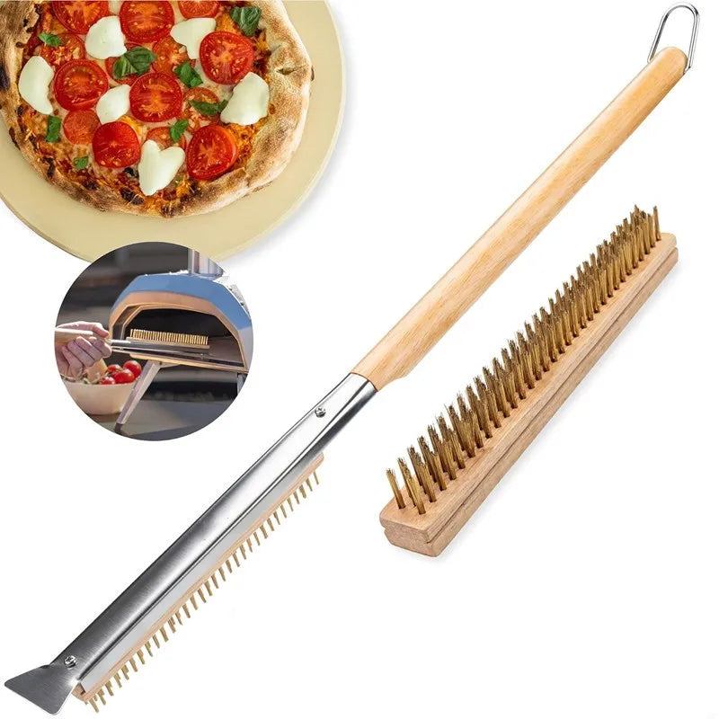 Pizza Oven & Stone Brush Scraper 21in Clean