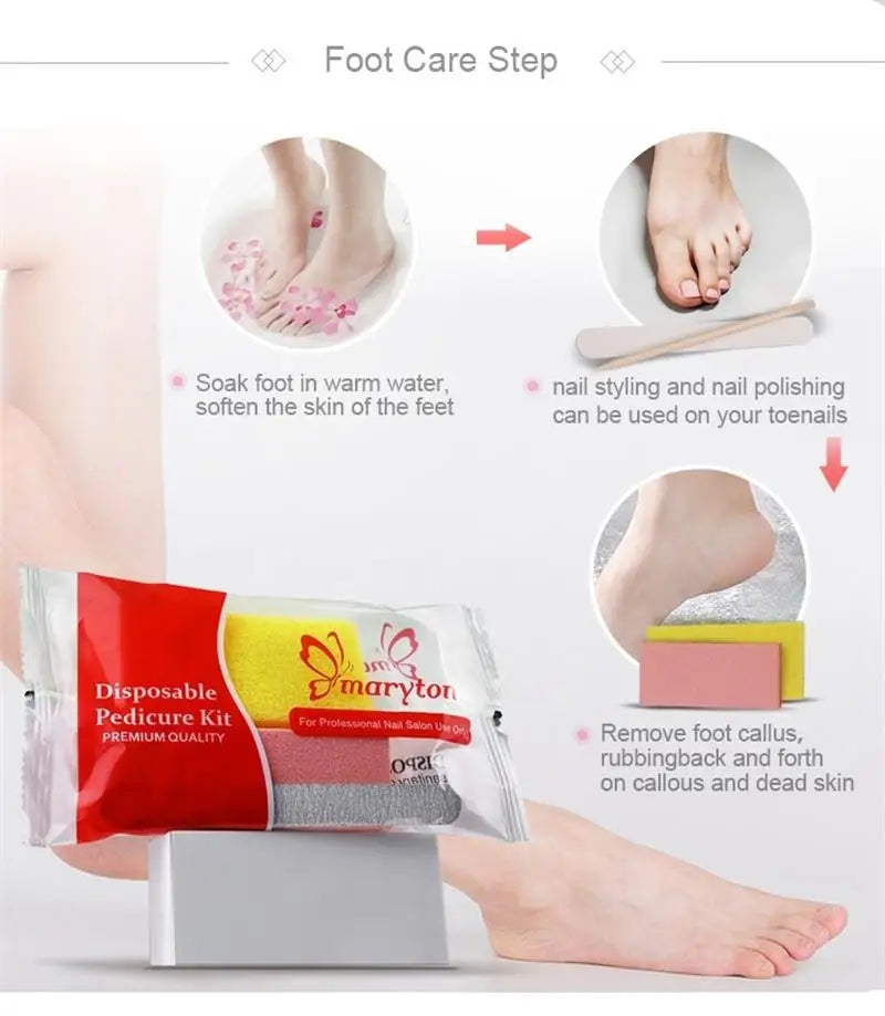 800 Sets/Carton Disposable Pedicure Kits Nail Sets Sand