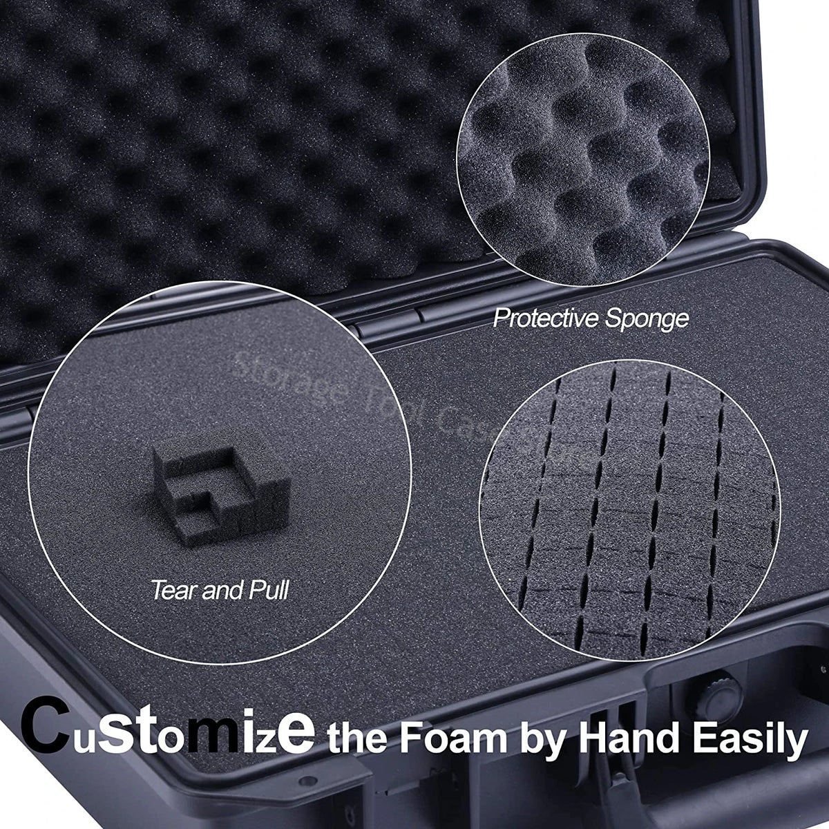 Toolbox Large Waterproof Hard Case Toolbox Organizer Shockproof