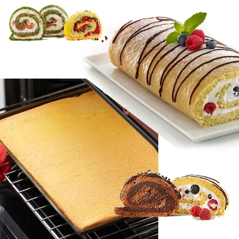 Silicone Baking Mat Cake Roll Pad Molds Macaron