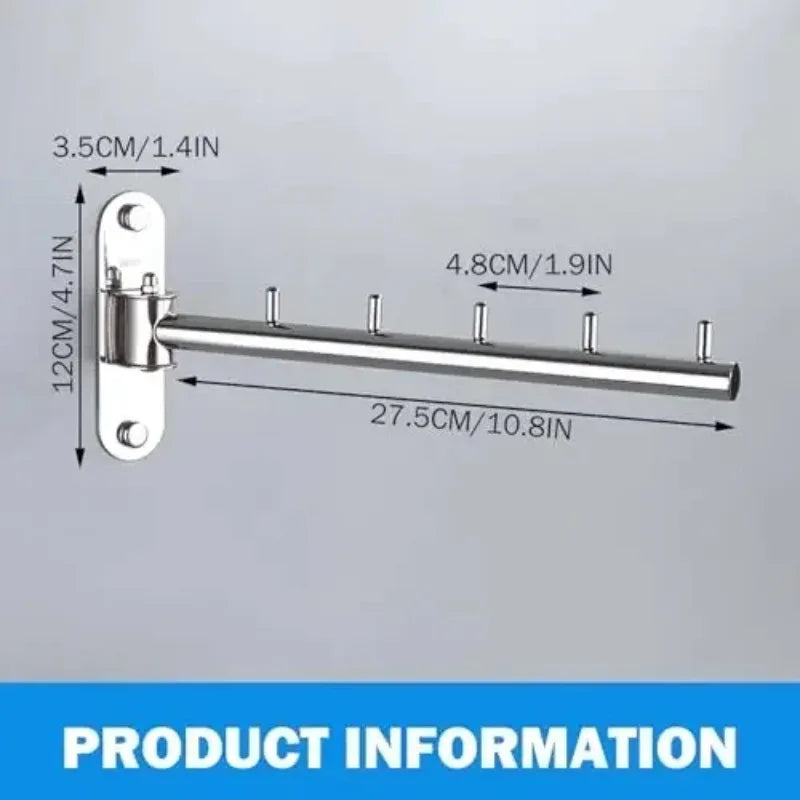 Clothes Hanger Rack Swing Arm Folding Clothes Hanger