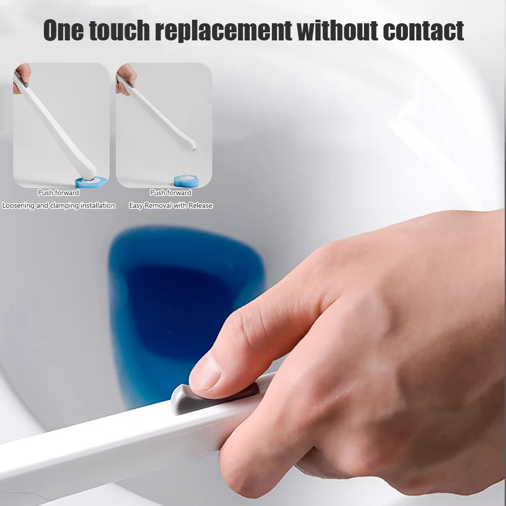Wall-Mounted Disposable Toilet Brush Cleaner 8/16/24pcs Brush