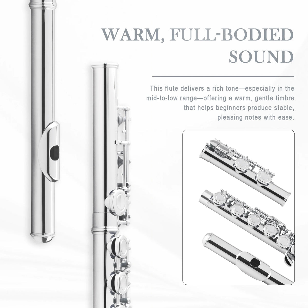 Sonicake Local Flute 16 Closed Holes Key Practice
