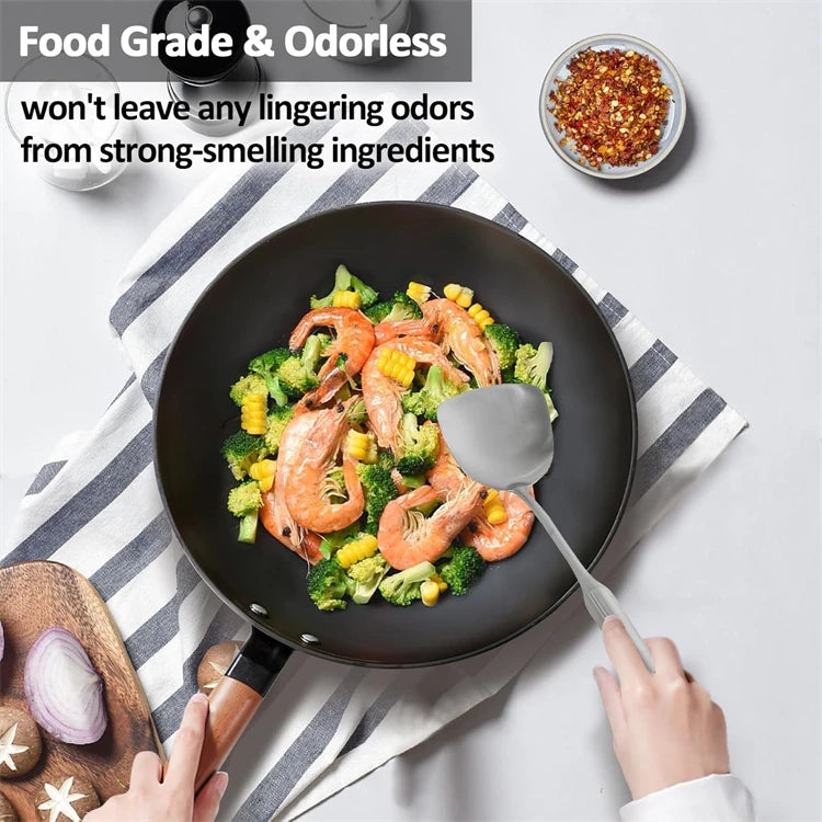 Lmetjma 304 Stainless Steel Utensils All Metal Long