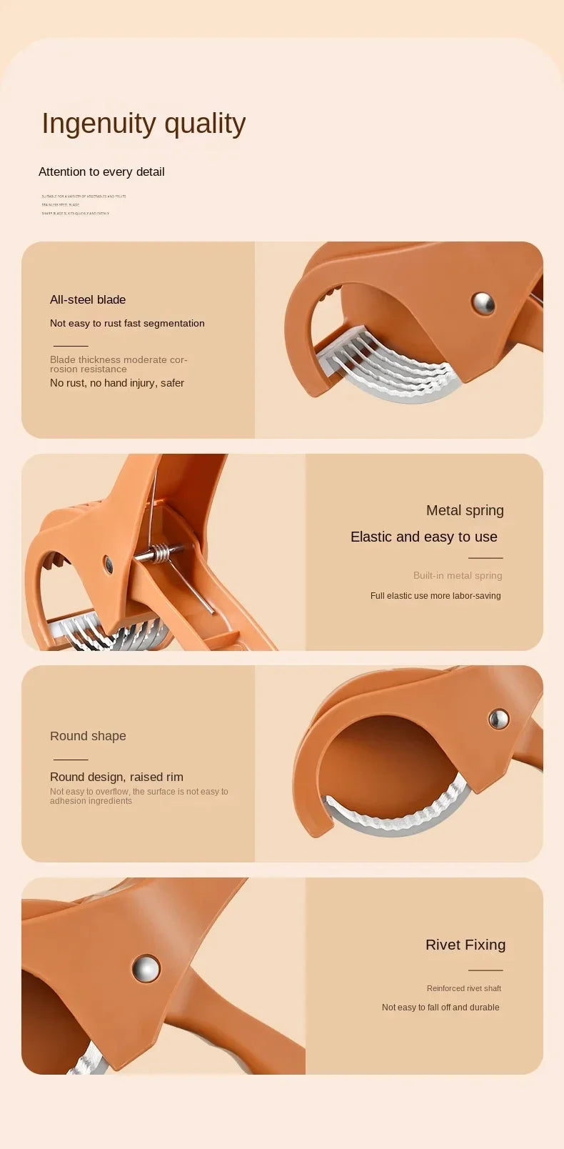 Stainless Steel Vegetable Fruit Slicer Multi Functional Vegetable
