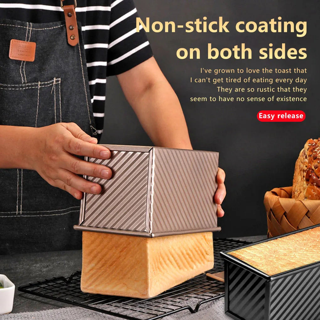 Corrugated Non-Stick Coating Bread Pan Heat Resistance Make