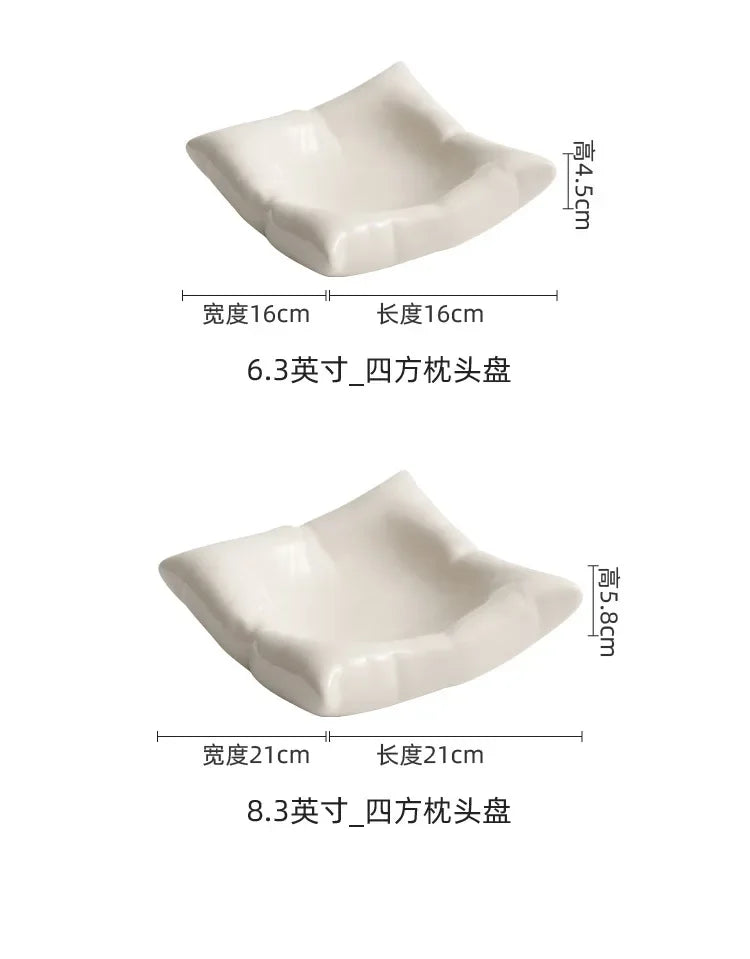 Dehua Ceramic Plates Dishes Creative Hotel Restaurant Tableware