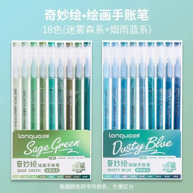 Languo 240/9 Colors Direct Liquid Acrylic Paint Pens