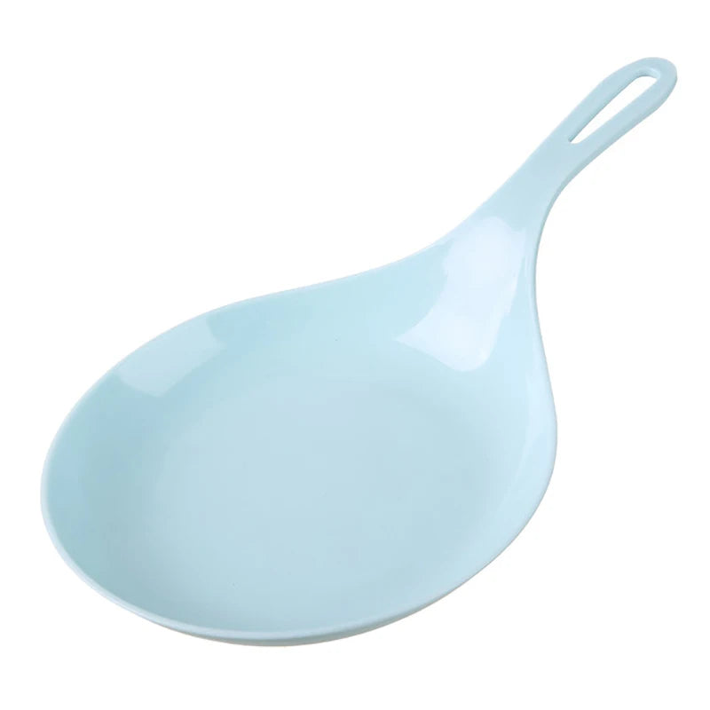 Korean Handheld Dish Fashion White Handle Large Spoon