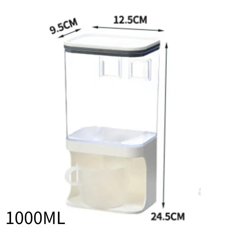 Storage Food Organizer Wall Mounted Dry Food Cereal