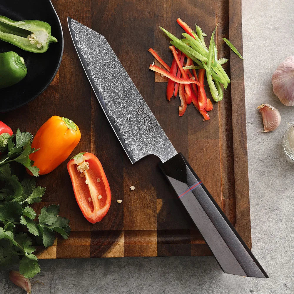 Utility Knife Damascus Professional Japanese Chef Knives Cut