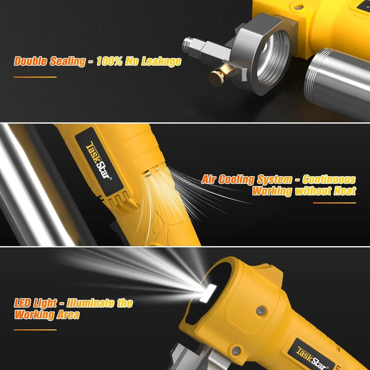 Taskstar Electric Grease Gun Kit 39 Flexible Hose