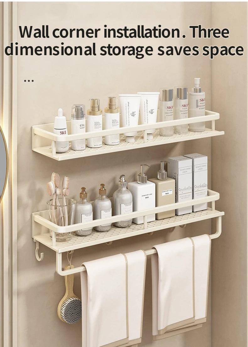 Yellow White Corner Shelf Bathroom Rack Shelf Organiser