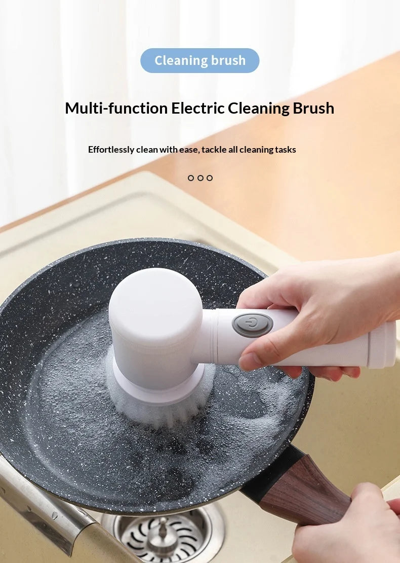 Electric Scrubber Brush Multi Use Bathroom Toilet Corner