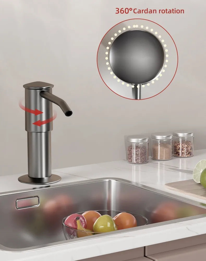 Counrtertop Dishes Dispenser Extention Tube Hand Press Soap