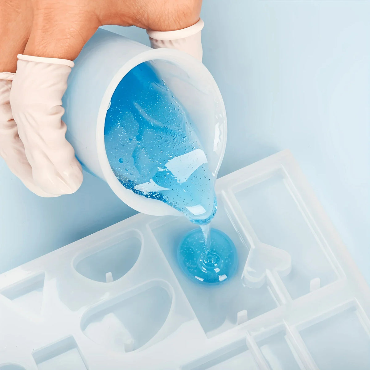 38pcs/Set Silicone Measuring Cup Resin Silicone Mold Non-Stick