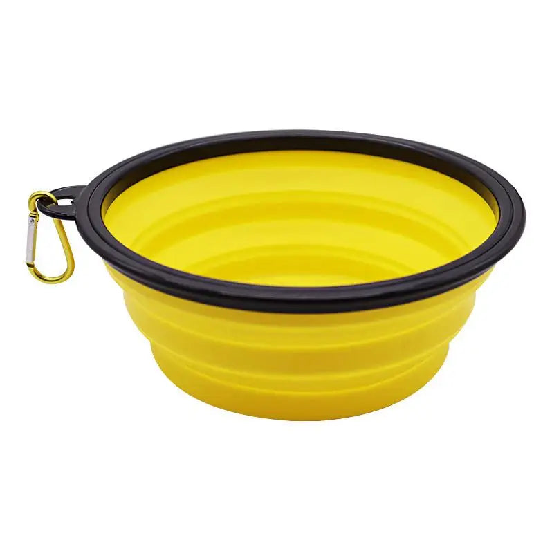 Pet Folding Silicone Bowl Large Outdoor Pet Travel