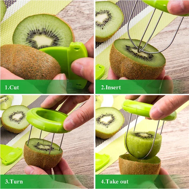 1pc Detachable Kiwi Peeler Fruit Peeler Stainless Steel