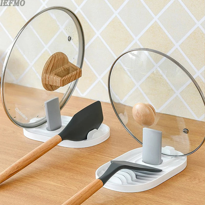 1pc Lid Holder Pot Lid Stand Organizer Adjustable