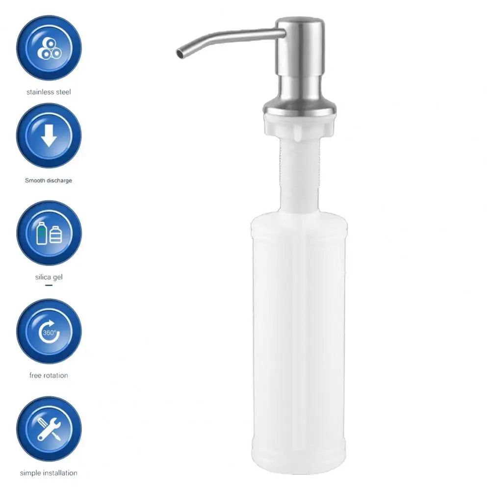 350/500ml Stainless Steel Soap Dispenser Versatile Anti-Rust