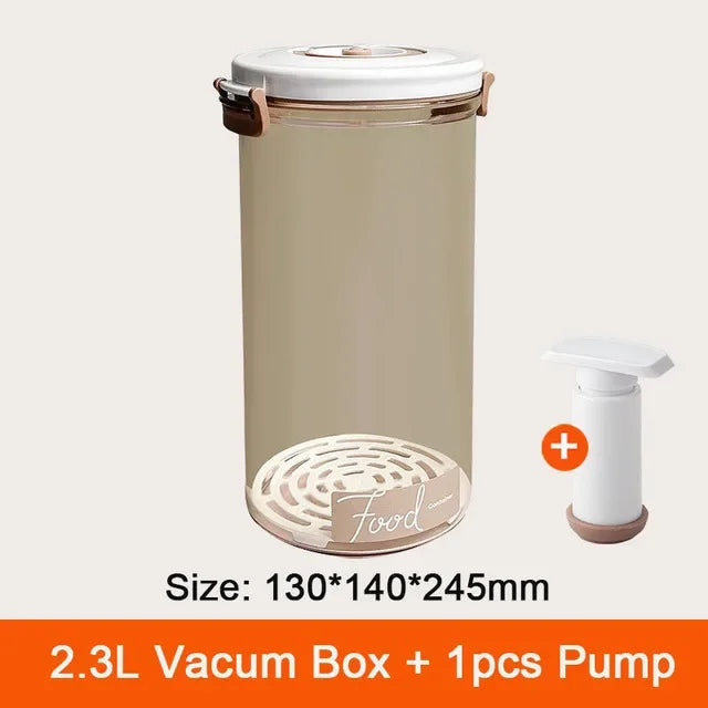 Food Vacuum Storage Box Fresh-Keeping Sealed Canister Large