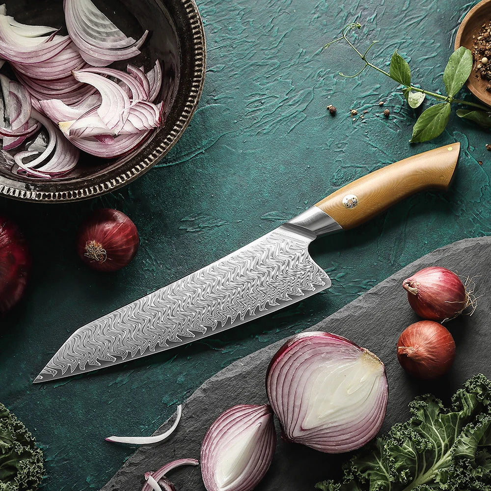 Hezhen Inch Chef Knife 67 Layers Damascus Steel