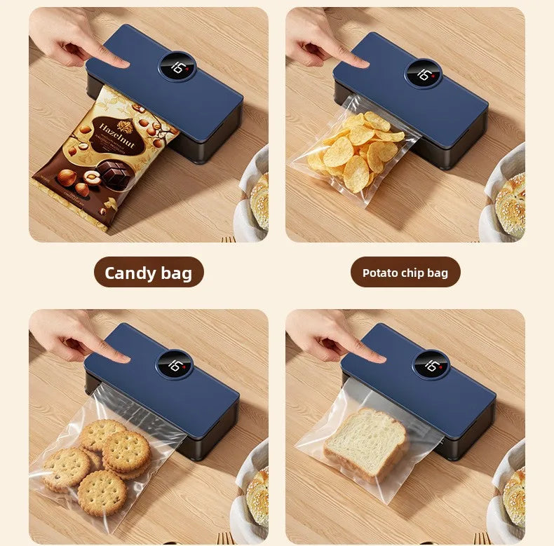 Compact In Rechargeable Bag Sealer Heat Seal Cutter