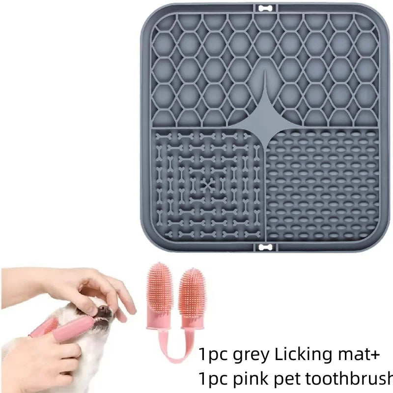 Pet Lick Silicone Mat Pet Slow Food Plate