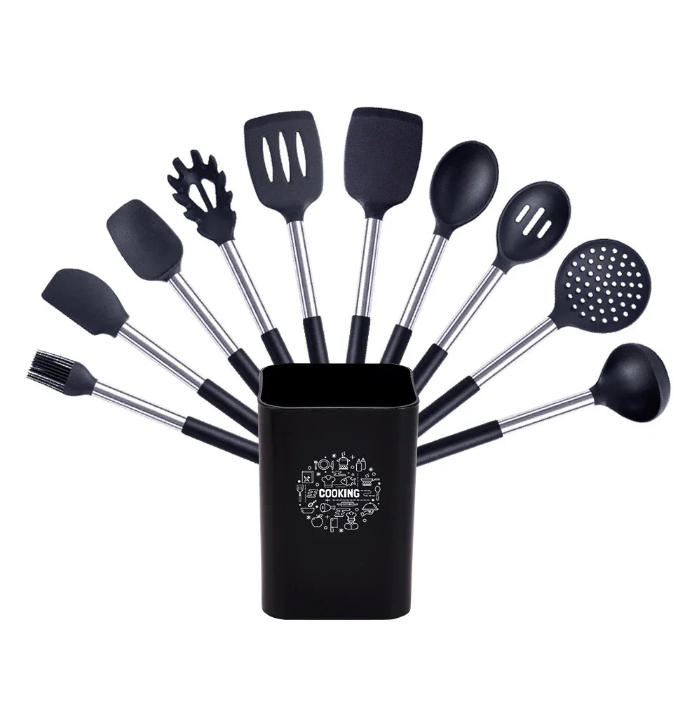 Quality Silicone Utensils Cooking Non Stick Kitchenware Heat