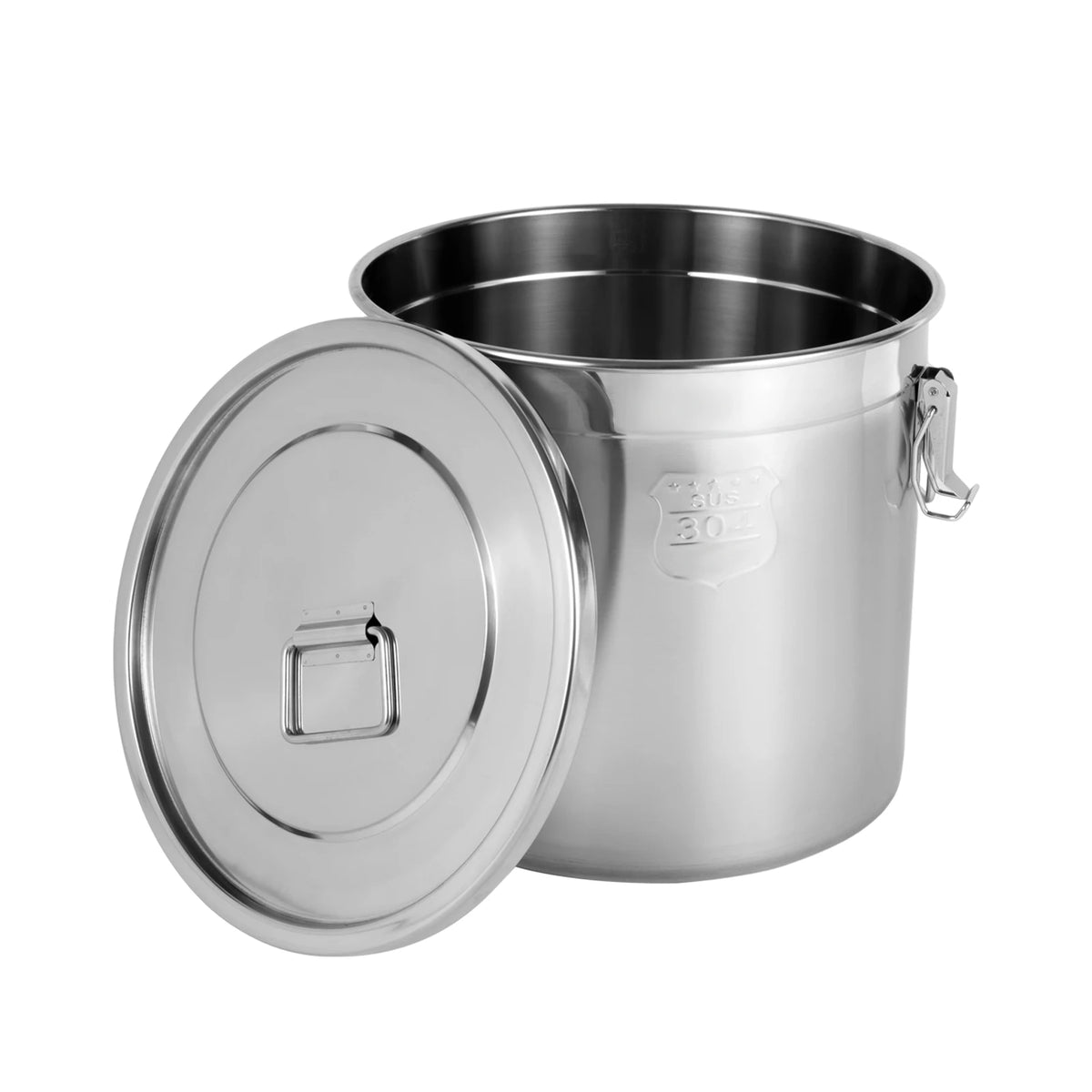 21/33l Stainless Steel Storage Bucket Lid & Handles