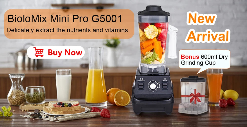 Biolomix 3hp 2200w Heavy Duty Grade Timer Blender