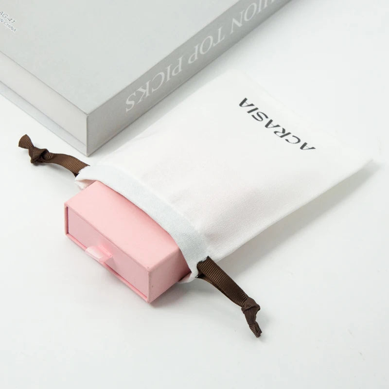 Eco-Friendly Recyclable Small Cotton Drawstring Jewelry Necklace