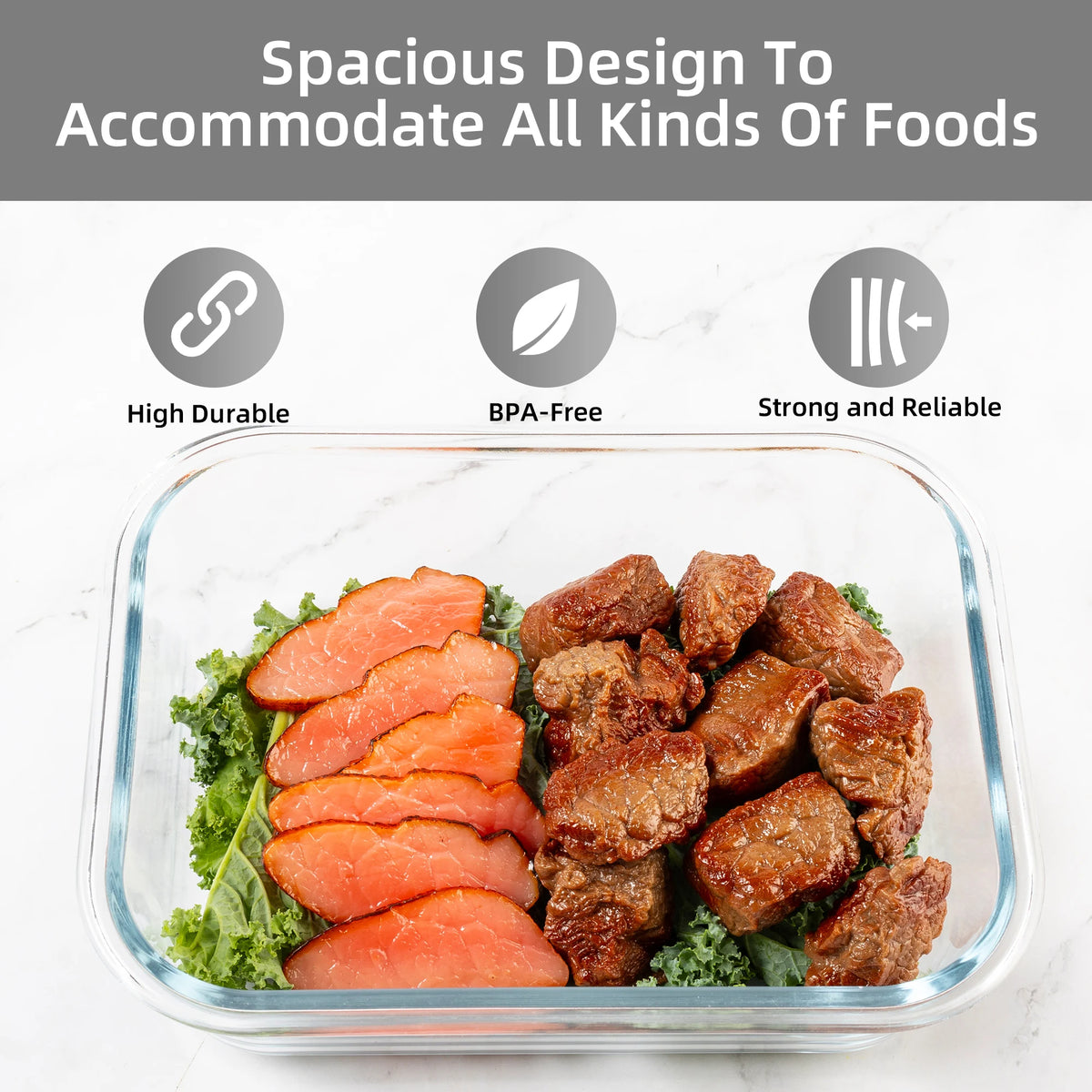 16-Piece Glass Food Storage Containers Leakproof Airtight