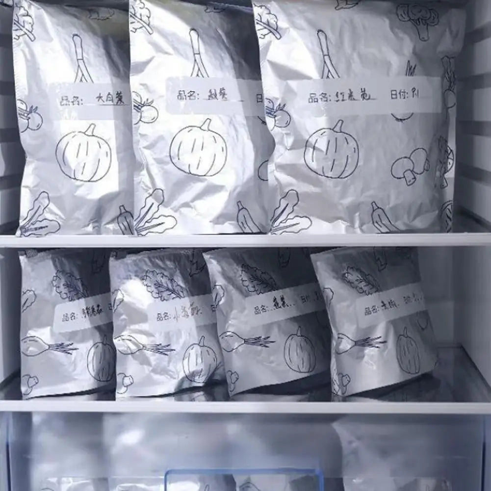 10/30pcs Aluminum Foil Storage Bags Freezer Sealed Organizers