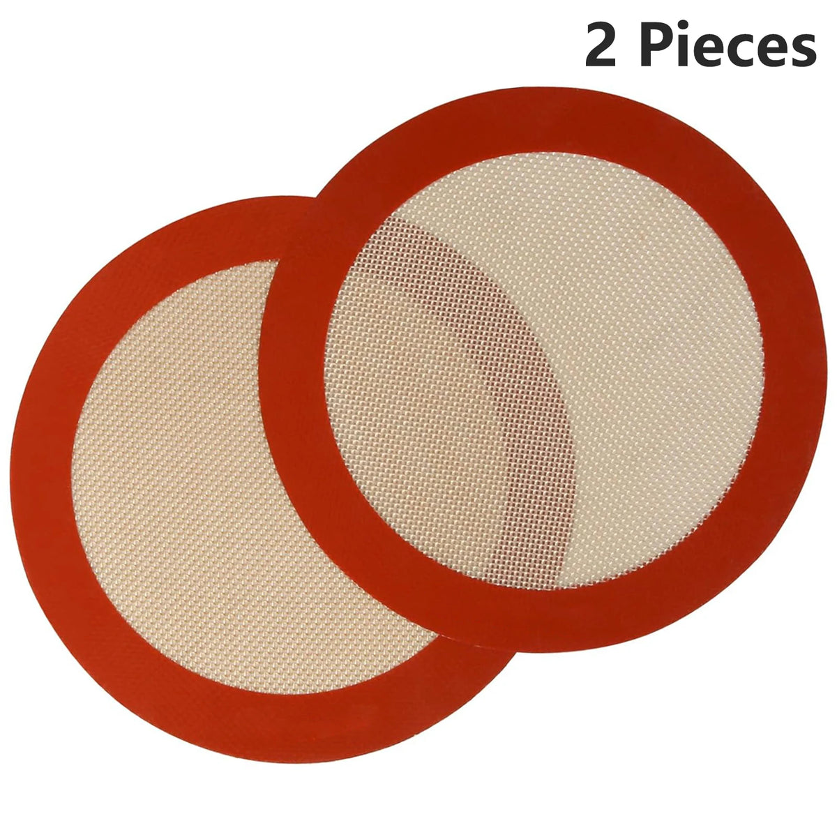1/2pcs Round Silicone Baking Mat Non-Stick Reusable Sheet