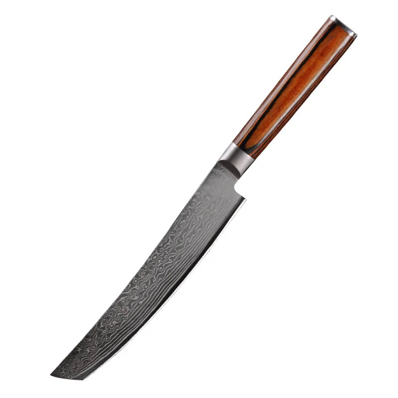 Damascus Steel Japanese Chef Knife Meat Cleaver Slicing