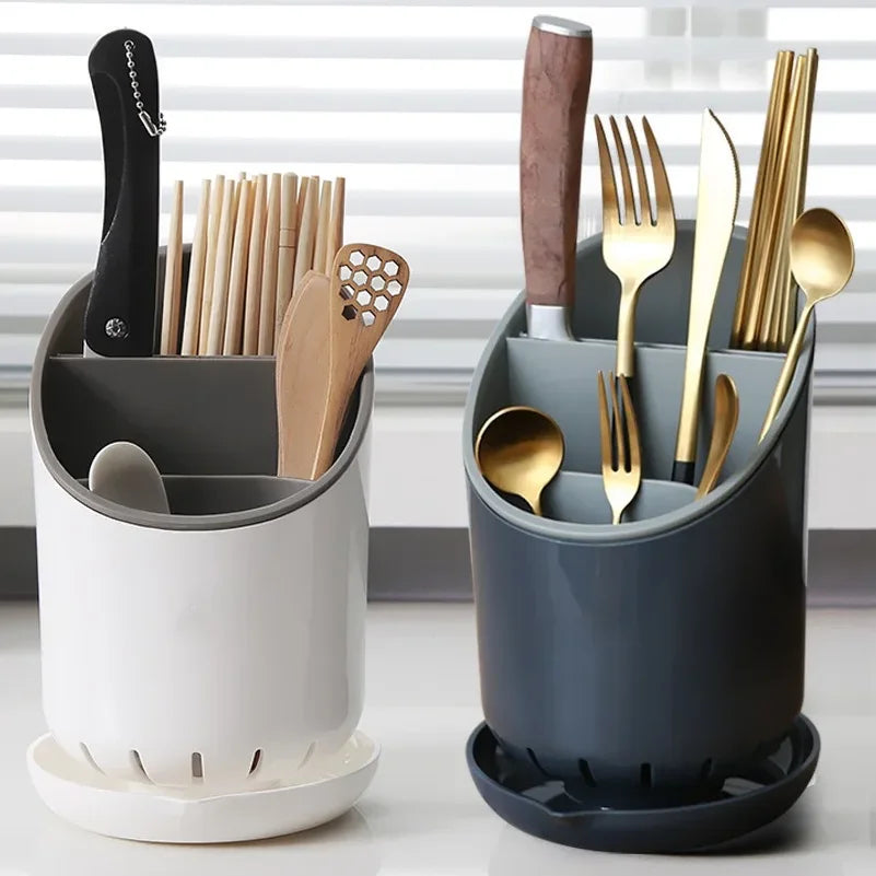 1pc Plastic Cutlery Drain Rack Chopsticks Spoon Fork
