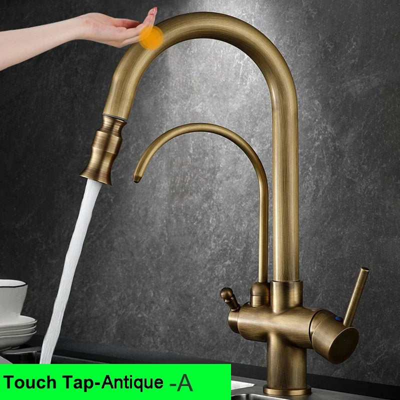 Touch On Filtered Faucet Three Ways Cold Drinking