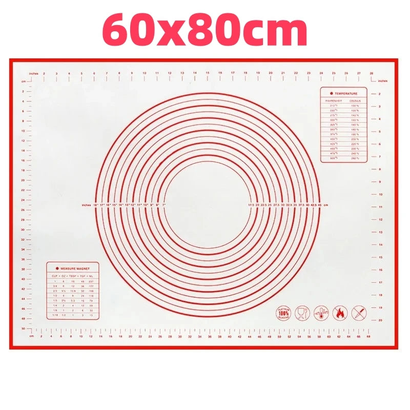 Silicone Baking Mat Kneading Pad Dough Mat Pizza