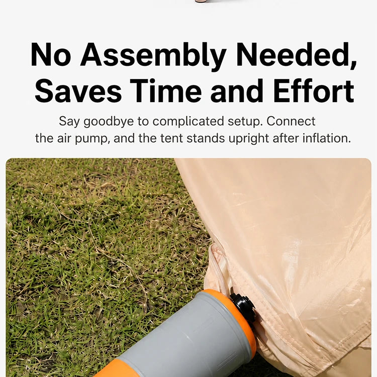 Sonuto 3m Air Tent 4-6 Person Stove Jack