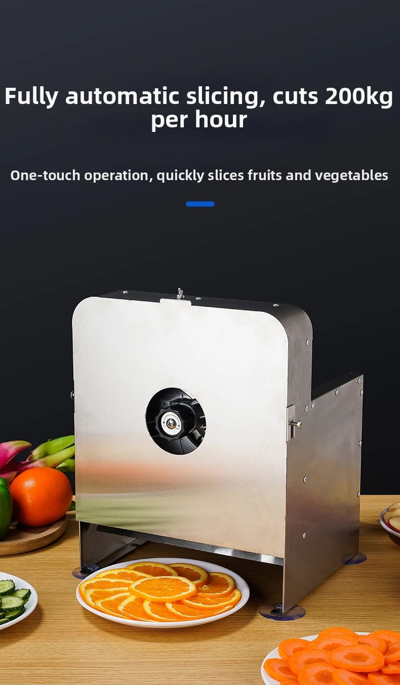 Electric Vegetable Cutter Automatic Feeding Food Processor French