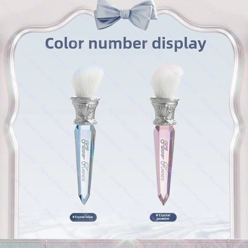 Luxury Crystal Flower Knows Blush Brush Ultra Soft
