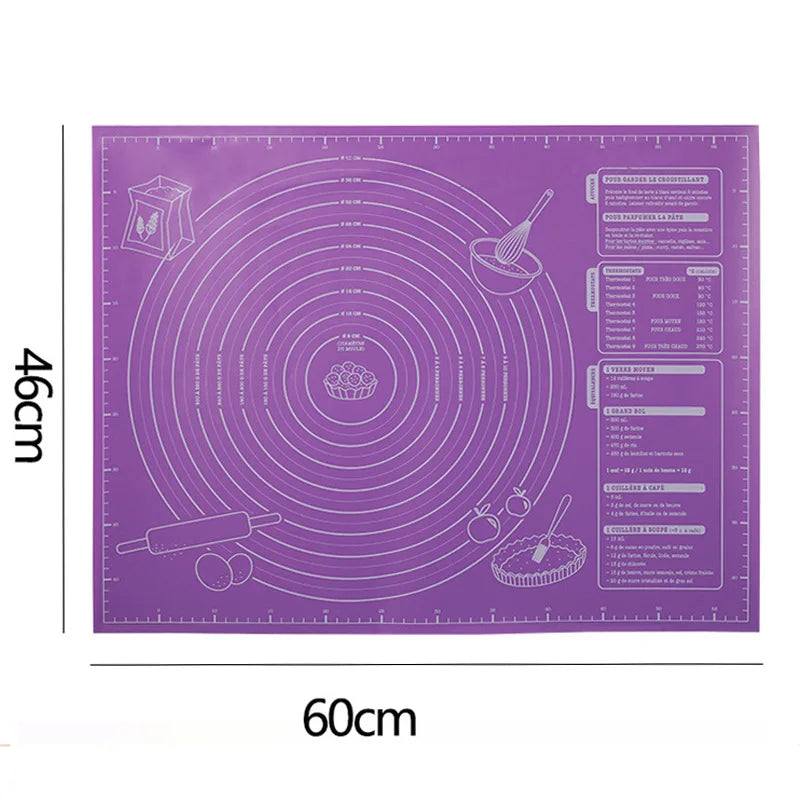 60 46cm Silicone Pastry Mat Extra Thick Non