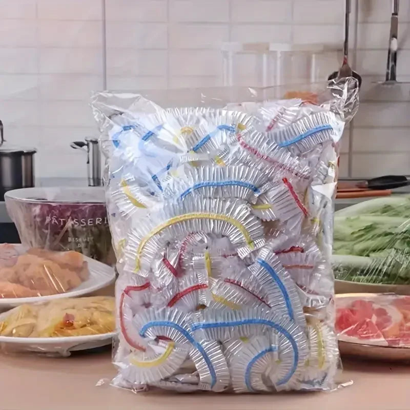 500/50pcs Disposable Food Cover Fruit Food Cover Elastic